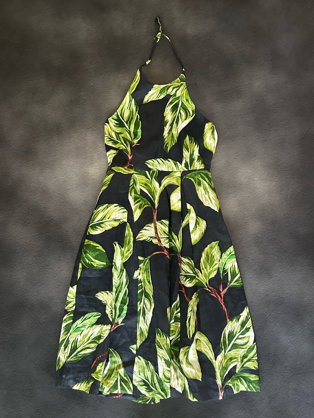 Ann Taylor Tropical Pattern Halter Dress 4P